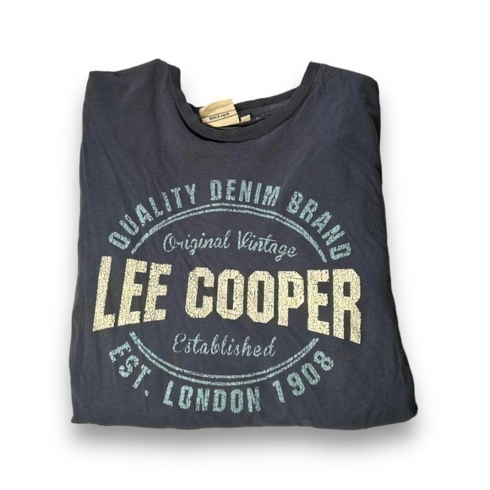 Lee Cooper Blue Branded Graphic Tshirt Size Large - "Selma"